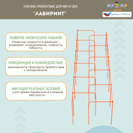 Уличное препятствие для НВП и ОБЖ: "Лабиринт"