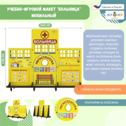 Учебно-игровой макет "Больница"мобильный