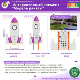 Космоплощадка Жу-Жу: интерактивный элемент "Модель ракеты"