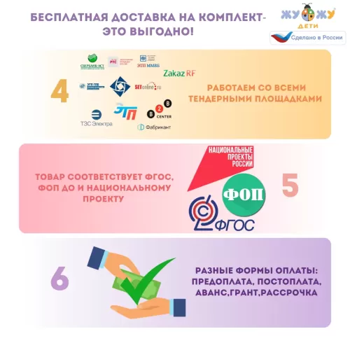 Комплект мягкой сборной мебели Жу-Жу для класса нерегулируемый, дизайн серия «Космос»