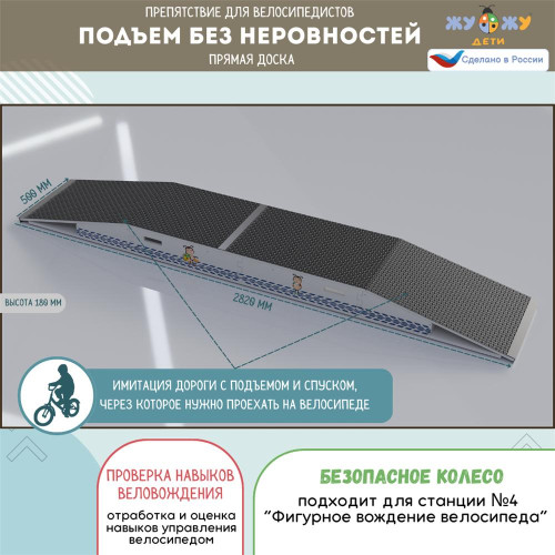 Комплект препятствий "Безопасное колесо" для велосипедистов №1