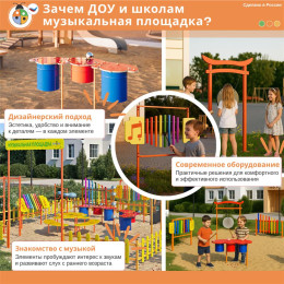 Бубен для музыкальной площадки 1 шт